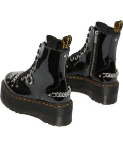 Dr. Martens Jadon Max Chain Patent Platform Boots Black