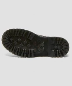 Dr. Martens Sinclair Nappa Leather Plateau Boots Burgundy New In