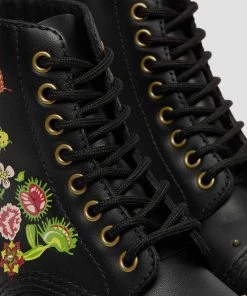 Dr. Martens Sinclair Bloom Leather Platform Boots Black New In