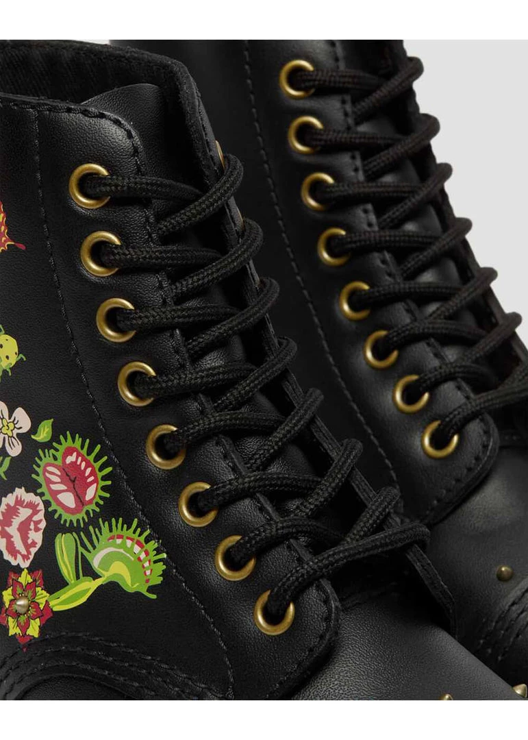 Dr. Martens Sinclair Bloom Leather Platform Boots Black New In