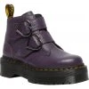 New In Dr. Martens Devon Heart Platform Boots Blackcurrent Purple