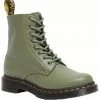 New In Dr. Martens 1460 Pascal Virginia Soft Leather Boots Khaki Green