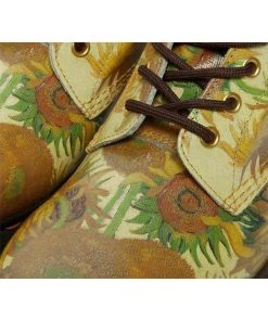 Dr. Martens X National Gallery 1460 Van Gogh Sunflowers Boots Multi New In