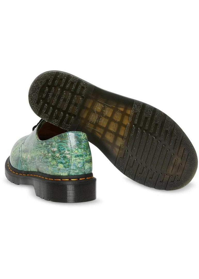 New In Dr. Martens X National Gallery 1461 Monet Lily Pond Shoes Multi