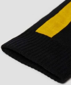 New In Dr. Martens The Double Doc Socks Black Yellow