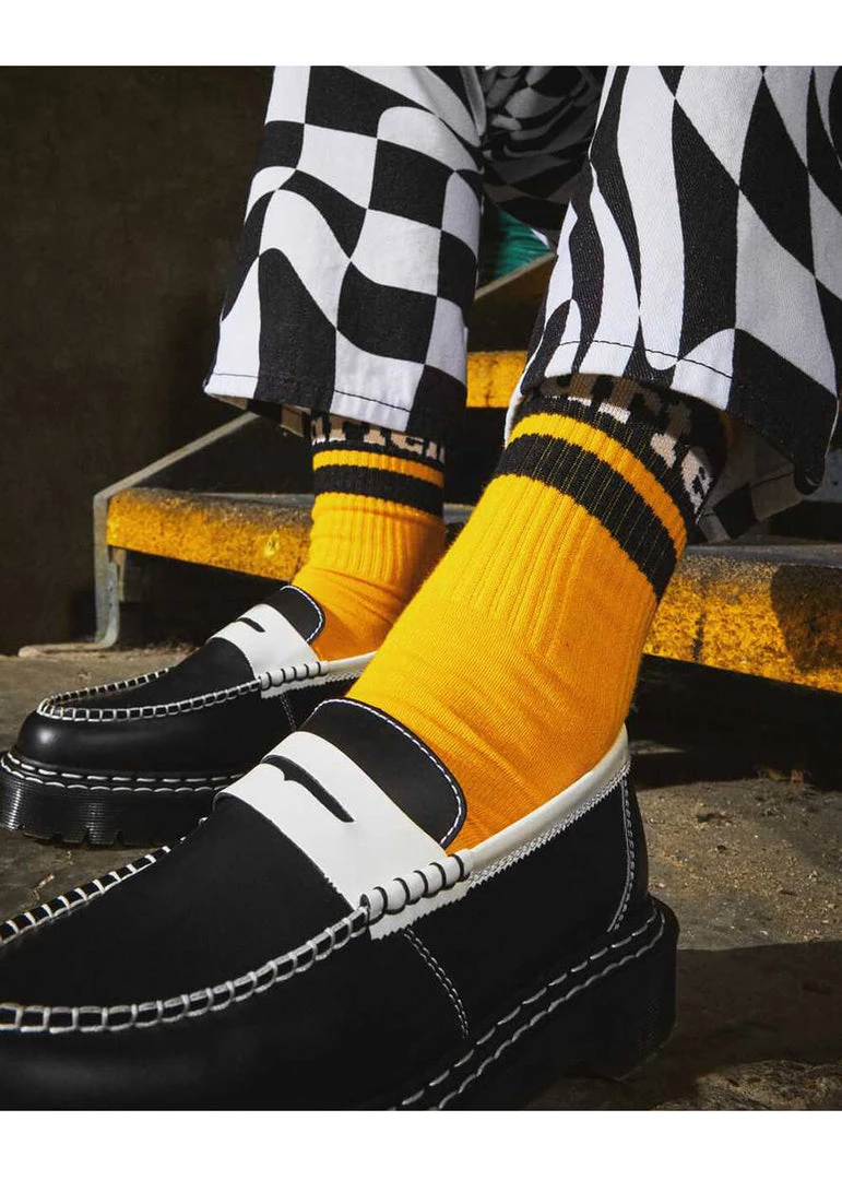 Dr. Martens Athletic Logo Socks Yellow New In