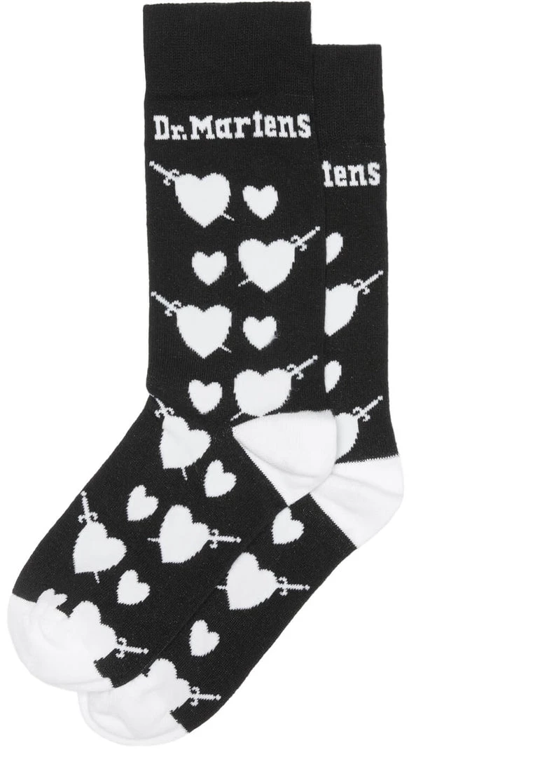 Dr. Martens Heart Socks Black New In