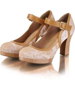 Ruby Shoo Cassandra Pumps Sand Color