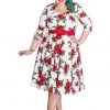 Dresses Hell Bunny Eternity 50's Swing Dress White