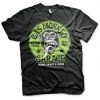 Gas Monkey Garage Mens Green Logo T-Shirt Black
