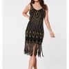 Gatsbylady Molly 1920's Flapper Dress Black