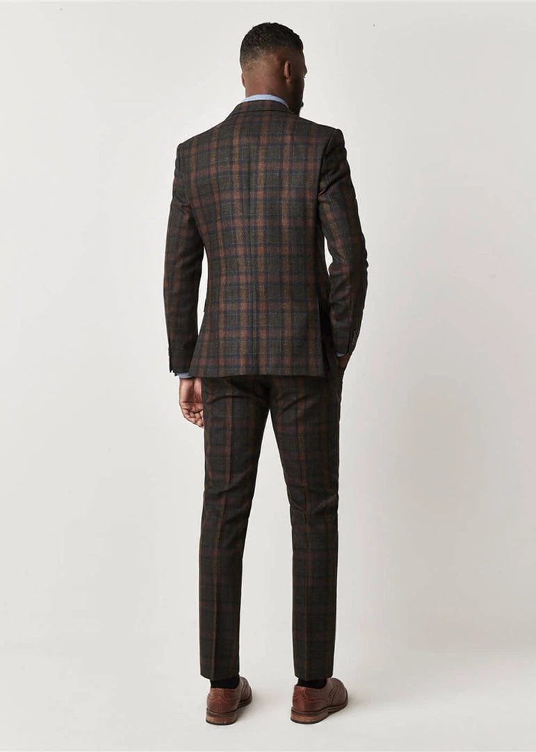 Gibson London William Tartan Jacket Sage Green