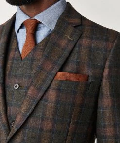 Gibson London William Tartan Jacket Sage Green
