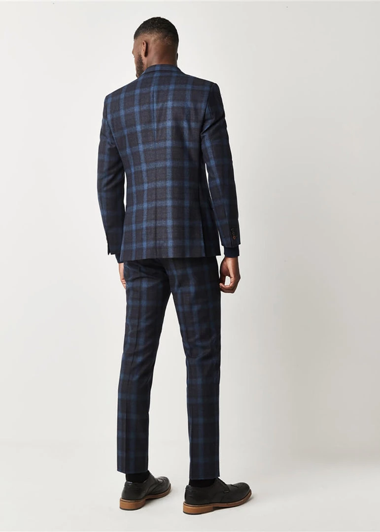 Gibson London Harry Check Jacket Teal New In