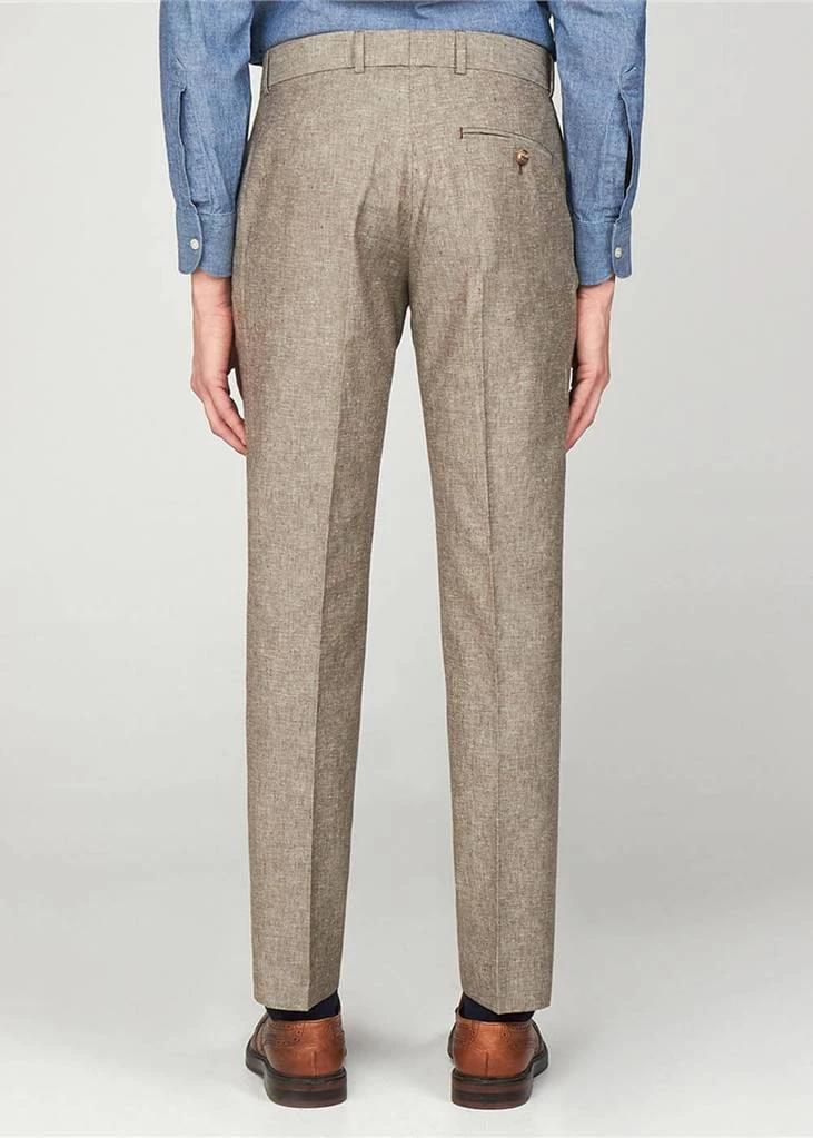Gibson London Dwayne Linen Trousers Stone New In