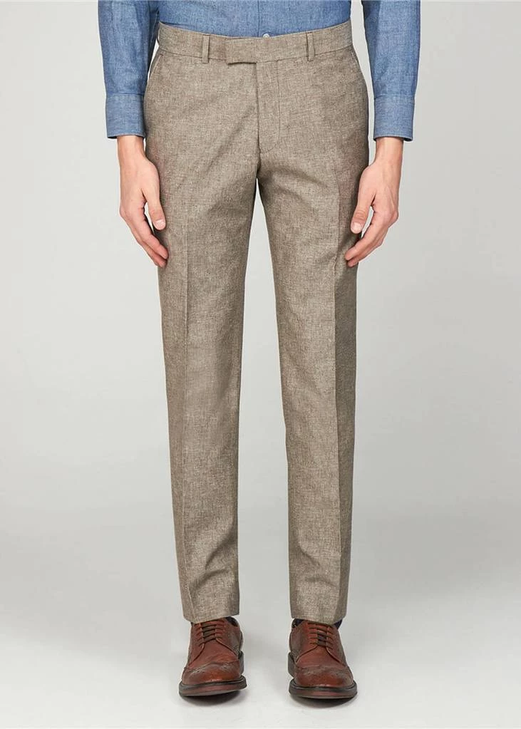 Gibson London Dwayne Linen Trousers Stone New In