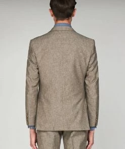 Gibson London Dwayne Linen Jacket Stone