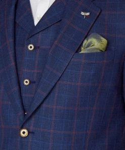 Gibson London Rupert Linnen Jacket Blue New In