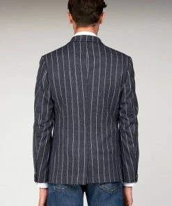 Gibson London Pearson Stripe Jacket Blue