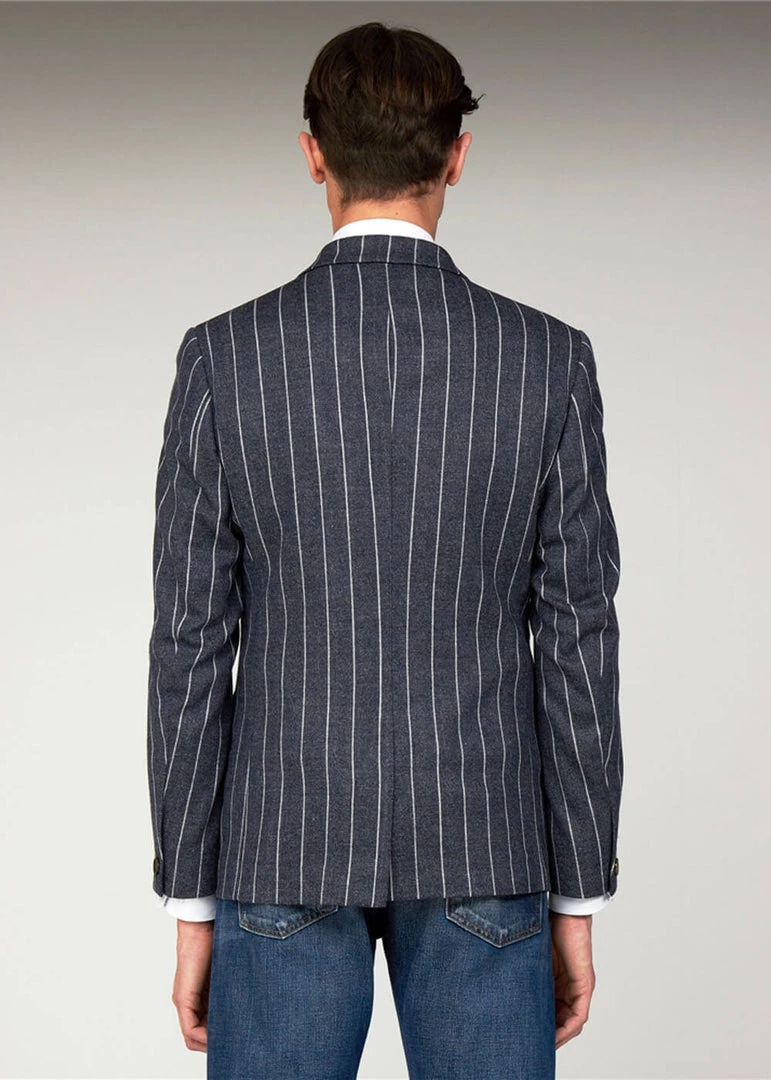 Gibson London Pearson Stripe Jacket Blue