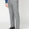 Gibson London Daniel Check Trousers Grey New In