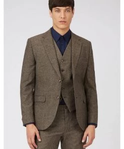 Gibson London Roger Trousers Brown New In