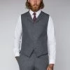 Gibson London Simon Tweed Waistcoat Grey
