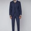 Gibson London Danny Tweed Trousers Blue