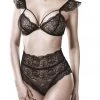 Grey Velvet Gabriella Lace Set Black New In