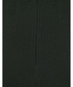 Hearts & Roses Sally Knitted 60's Pencil Skirt Green