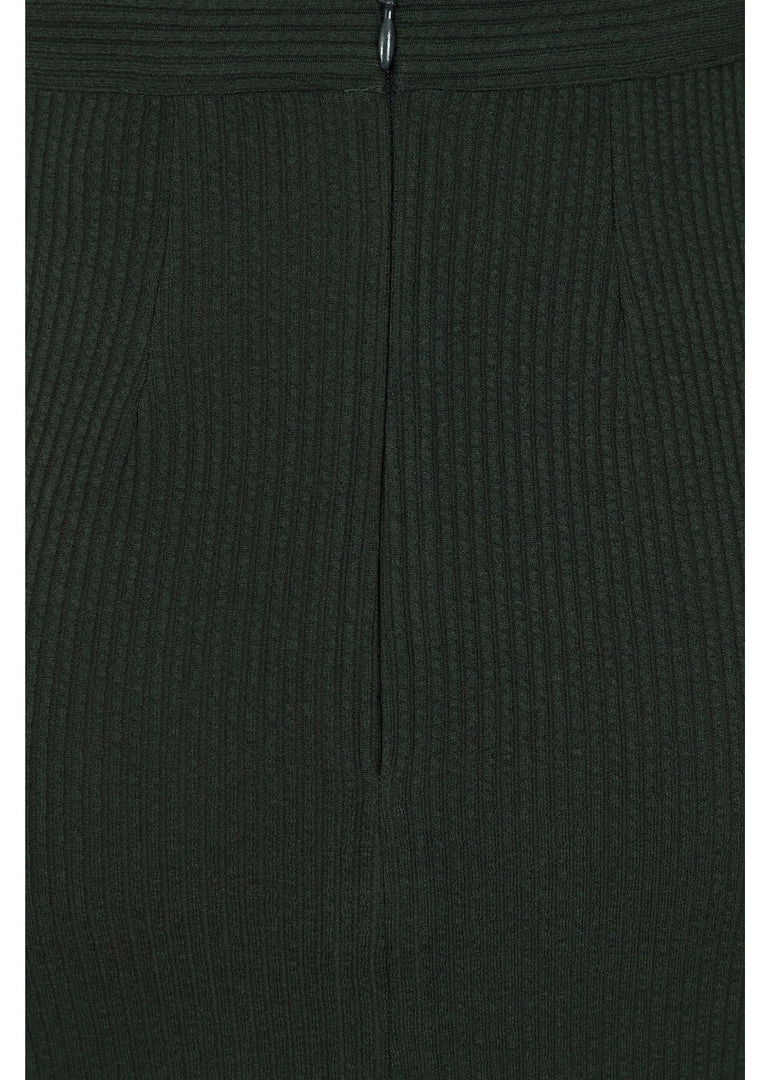 Hearts & Roses Sally Knitted 60's Pencil Skirt Green