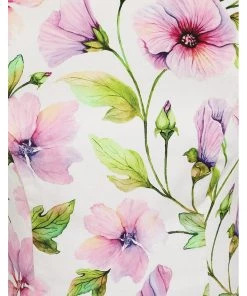 Hearts & Roses Naomi Floral 50's Swing Dress White New In