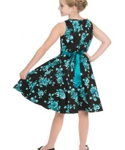 New In Hearts & Roses Kids Rosaceae Swing Dress Black