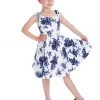 New In Hearts & Roses Kids Rosanne 50's Swing Dress White
