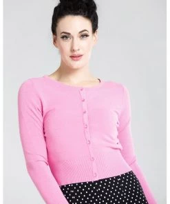 New In Hell Bunny Paloma 50's Cardigan Pink