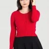 New In Hell Bunny Paloma 50's Cardigan Red