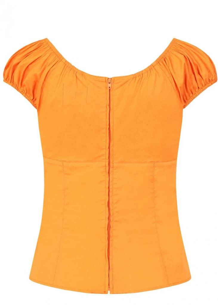 Hell Bunny Melissa 50's Top Orange Colour New In