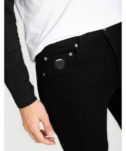 New In Hell Bunny Mens Slim Jim Jeans Black