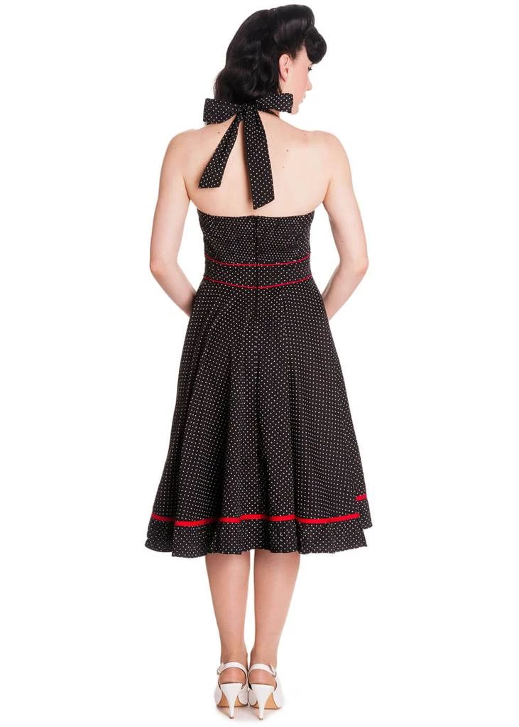 Hell Bunny Vanity Rockabilly 50's Swing Dress Black New In