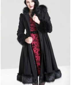 Hell Bunny Elvira 50's Coat Black New In