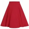Hell Bunny Gabby 50's Swing Skirt Red New In