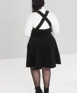 Hell Bunny Wonder Years 60's Pinafore Dress Black