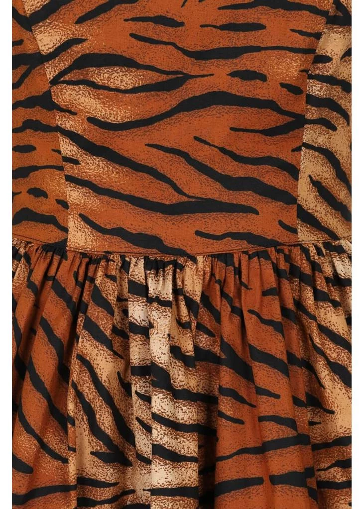 New In Hell Bunny Tora Tiger 50's Swing Dress Brown