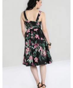 New In Hell Bunny Kalani 50's Swing Dress Black