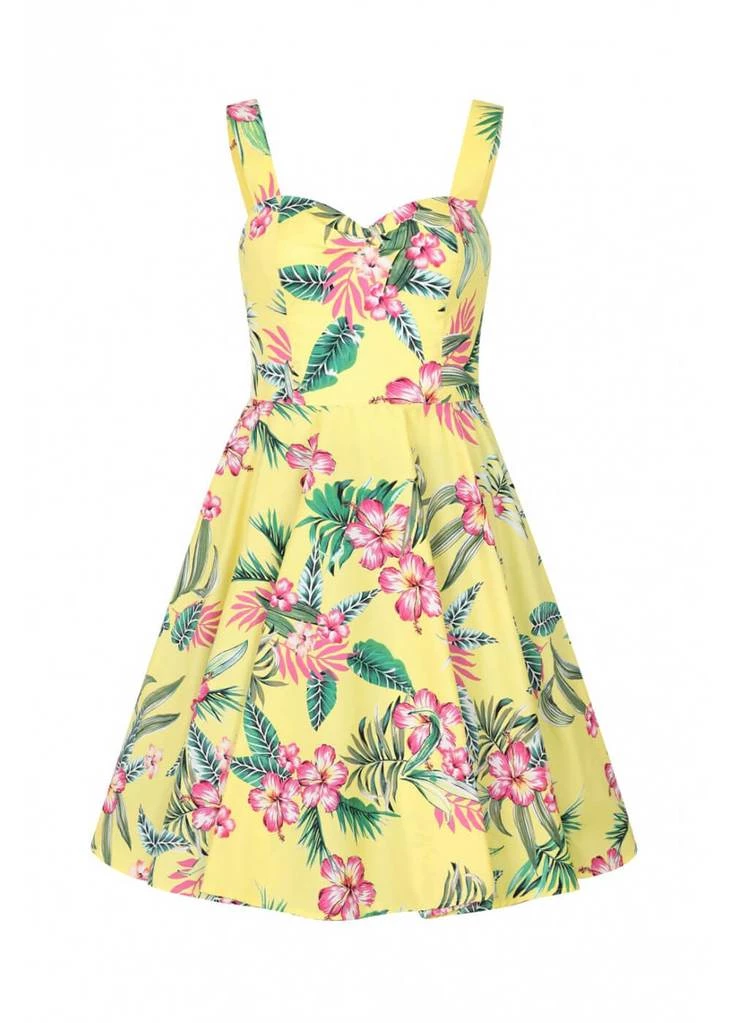 Hell Bunny Kalani 50's Swing Dress Yellow