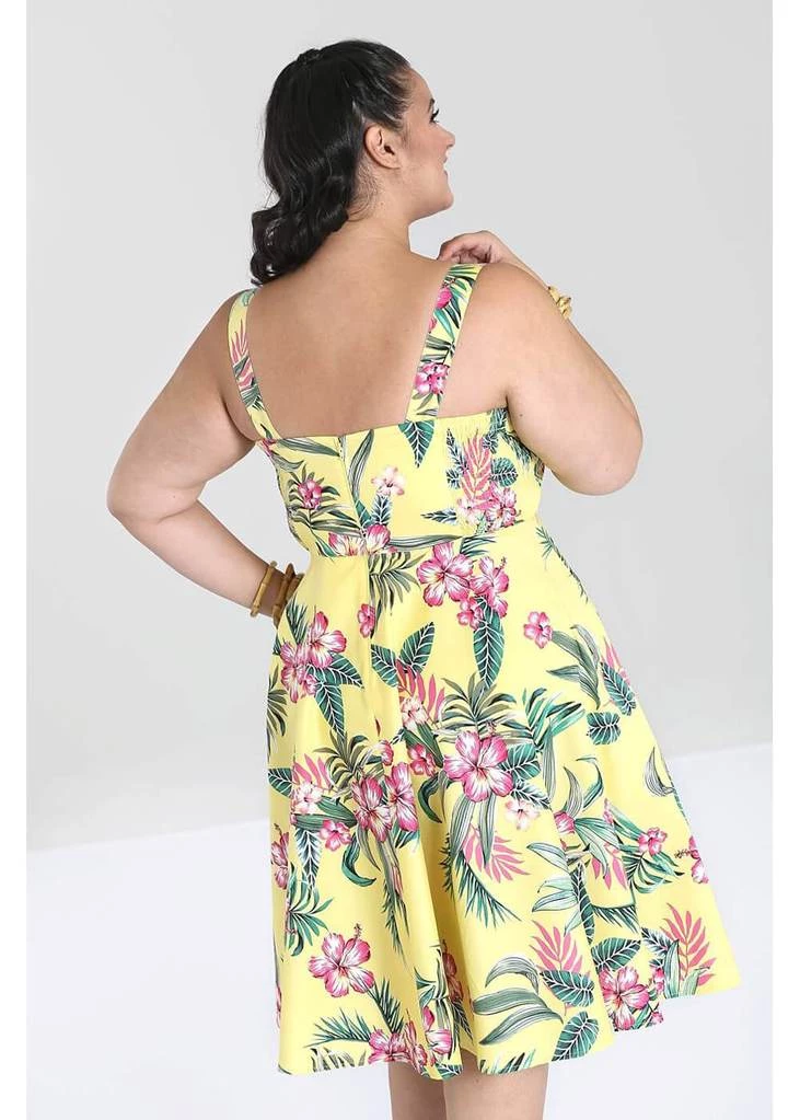 Hell Bunny Kalani 50's Swing Dress Yellow
