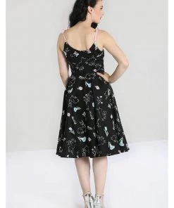 Hell Bunny Binky Bunny 50's Swing Dress Black