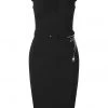 New In Hell Bunny Miss Muffet Spider 50's Pencil Dress Black