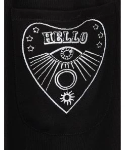Hell Bunny Samara Ouija 60's Pinafore Dress Black