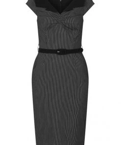 Hell Bunny Jack Bat 50's Pencil Dress Black